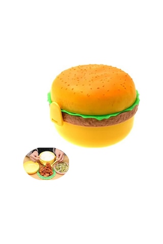 Hamburger Tasarımlı Beslenme Kabı Diğer
