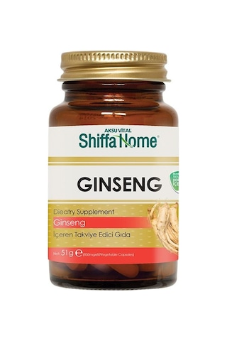 Shiffa Home Aksu Vital Kırmızı Ginseng 60  Kapsül 850 MG