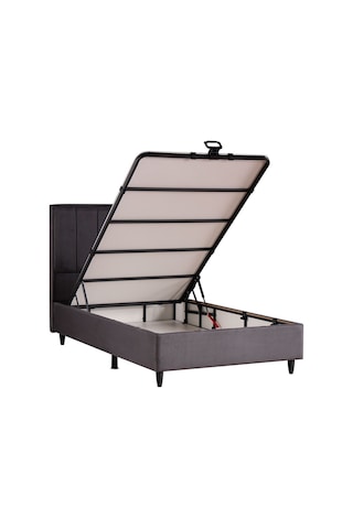 Kilim Mobilya Royal Plus Sandıklı Baza Başlık Seti Antrasit 90 X 190