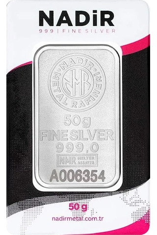 Nadirgold 50 Gr Gümüş Külçe