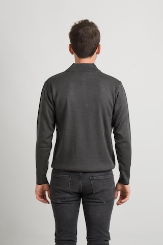 Regular Fit Yarım Balıkçı Fermuarlı Akrilik Viskon Karışımlı Erkek Triko Kazak 001
