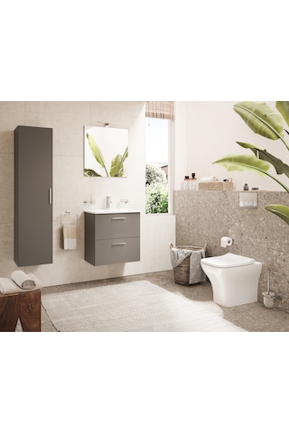 Vitra Mia 66167 Boy Dolabı 35 CM Parlak Antrasit