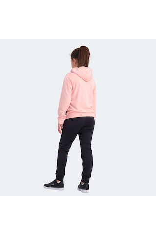 Slazenger NOON Çocuk Fermuarlı Kapüşonlu Cepli Lacivert / Pembe Eşofman Takımı