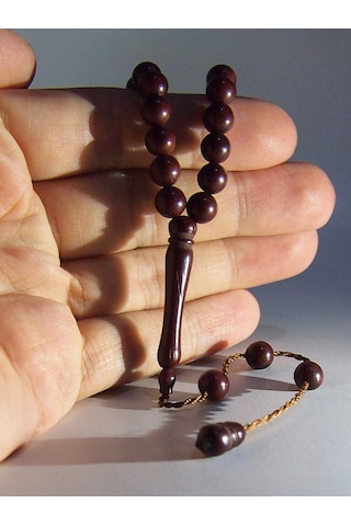 Hac Umre Hediyelik 99 Lu Kuka 10mm Tesbih Kahverengi