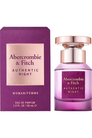 Abercrombie & Fitch Authentic Night Women Edp 30 Ml Kadın Parfümü Çiçek