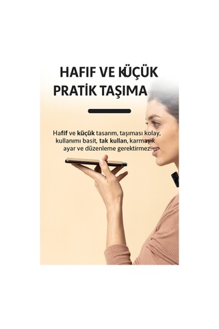 Kablosuz Tüylü Yaka Mikrofonu F11 Model 3'ü 1 Arada Type-c Apple Uyumlu iPhone  3.5mm  Tekli Set Tak Çalıştır