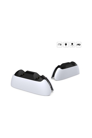 P5-5103 Led Işıklı Ikili Ps5 Joystick Kol Şarj Stand