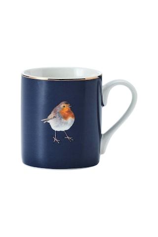 Mikasa Fine China 280 Ml Düz Taraflı Kupa Robin Mavi