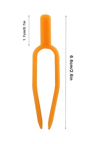 Ximistore9 100 Adet Tohumluk Bitki Sapı Sabitleyici Klip, Çilek-karpuz Tohumlukları İçin Dayanıklı Plastik Bahçe Aracı