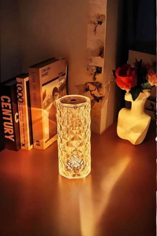 Kristal Dokunmatik Ve Kumandalı Masa Ve Gece Lambası Beyaz 92071595