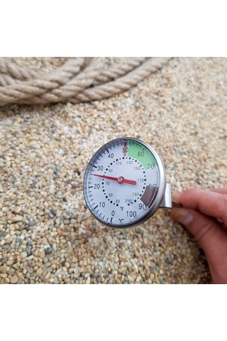 Manuel İbreli Kahve Sıvı Termometresi Ölçer Thr273