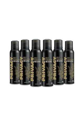 Privacy Man Gold Sensation Erkek Deodorant 6 x 150 ML