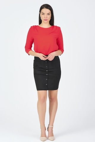 Shahiqa Kadın Suni Süet Etek