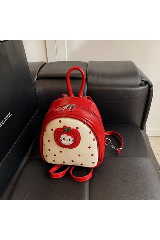 Lyon Karikatür Kırmızıpisi Sırtçantası Az Seyahat Sırtçantası Kirmizi Kırmızı