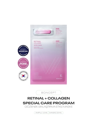 2 Adımlı Retinal Kolajen Serum Maske Seti Retinal Collagen Shot 2step Mask Sheet