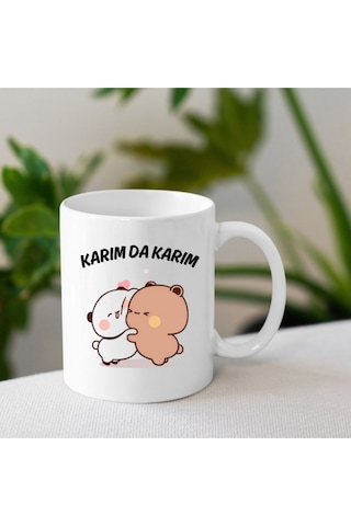 Karım Da Karım Kupa Bardak Dudu Bubu Kupa Beyaz