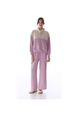 Penti Açık Lila Silky Feel Color Block Sweatshirt