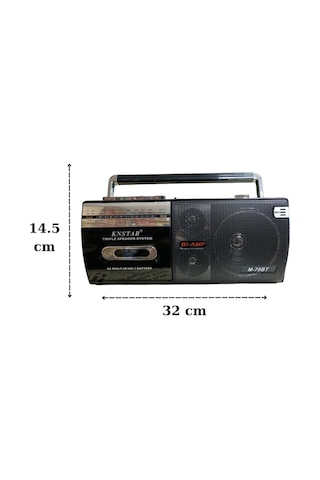 Nostalji Tasarımlı Kaset Ve Müzik Çalar Knstar M-70bt Bluetooth + Usb + Sd + Fm Radyo Kaset Çalar
