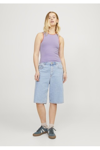 Jack & Jones Kadın Bisiklet Yaka Bluz - Evelyn 12254344 Lilac Breeze Mor
