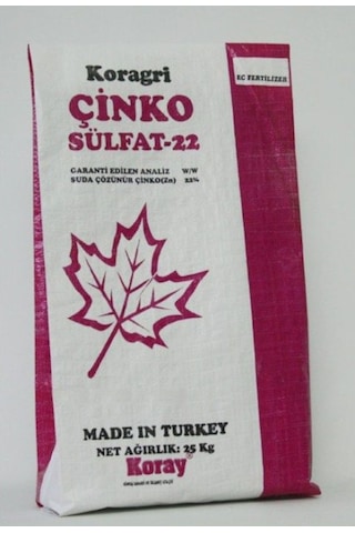 Çinko Sülfat 25 KG ( Zinc Sulfate) Hepta Hidrat