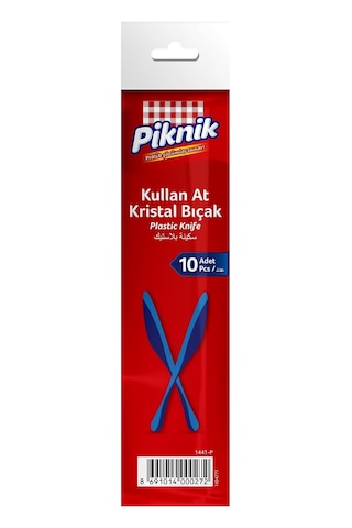 Piknik Kullan-at Kristal Bıçak 10&apos Lu Renk&apos Li 1441 Açık
