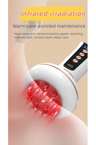 Carmine Elektriksel Kas Uyarıcı Isı Terapisi Tüm Vücut Masaj Aleti Beyaz