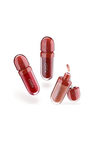 Kiko Flirt Alert Mini Kisses Maxi Shine Kit 3d Hydra Lip Gloss