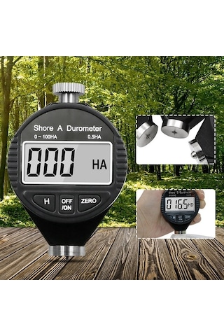 Pazly Elektronik Dijital Sertlik Ölçer, 0-100 Ha A Model, Plastik/kauçuk/silikon Diğer