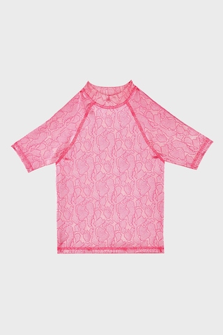 Slipstop Serpina Fuchsia Junior Desenli Uv Korumalı Kısa Kollu Mayo T Shirt Kız Çocuk T Shirt St2614000003 Fuşya
