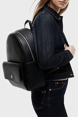 Tommy Hilfiger Ayarlanabilir Omuz Askılı Sırt Çantası Kadın Sırt Çantası Aw0aw18756 Bds Siyah
