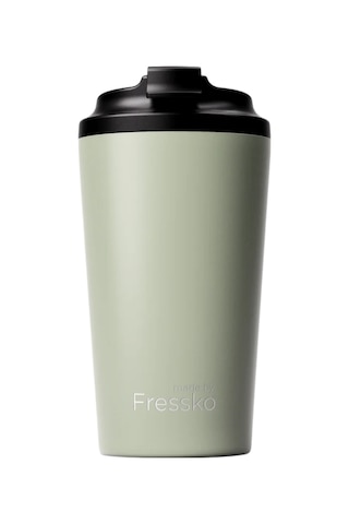 Made By Fressko Grande Boy Paslanmaz Çelik Çift Duvar Yeniden Kullanılabilir Kahve Bardağı, Termos, Yalıtımlı Termal Kupa, 475 Ml Sage - Adaçayı Yeşil