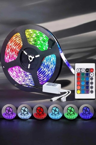 Led Işık 5 Metre Şerit Led Rgb Işıklı 53337435