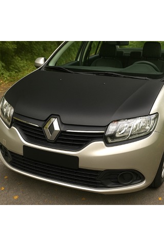 Renault Symbol 2012 2017 Tam Kaput Maskesi Dayanıklı Deri Görünümlü Kaplama Araca Özel Kesim 1 Adet