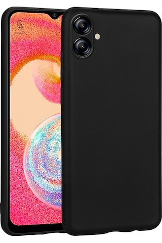 Samsung Galaxy A07 İle Uyumlu Kılıf Soft Yumuşak Telefon Kılıfı Ve Temperli Cam Ekran Koruyucu Siyah