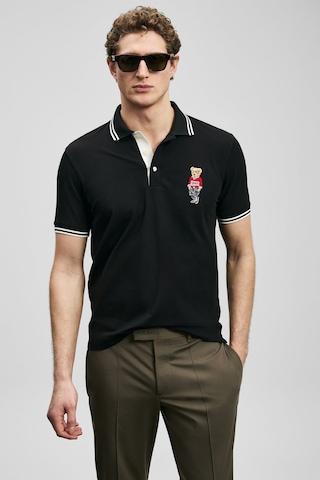 Lufian Brady Smart Erkek Polo T-shirt 111040245 Siyah