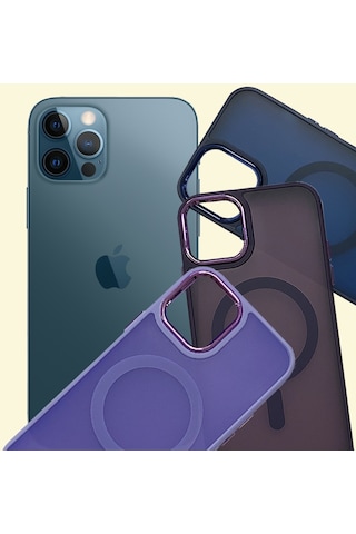 Apple Uyumlu iPhone 12 Pro Max Kılıf Freyax Seri Magsafe Özellikli Silikon Kapak