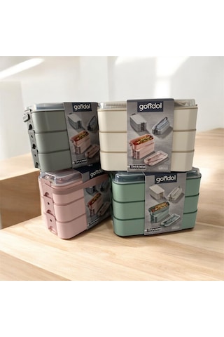 3 Katlı Sefer Tası Çok Renkli