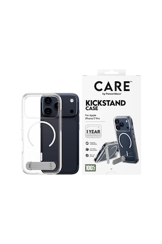 Care By Panzerglass Feature Apple Uyumlu iPhone 17 Pro Transparent Ayaklı & Magsafe Kılıf