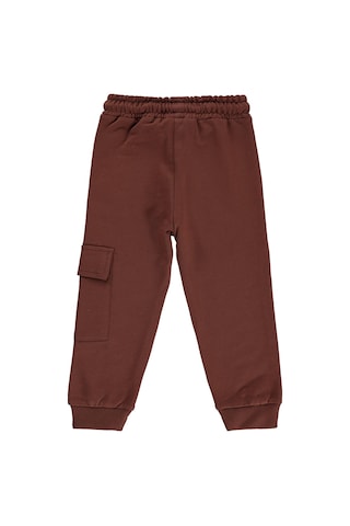 Silversun Kids Silversun Etiket Armalı Kargo Cepli 2-7 Yaş Eşofman Altı - Kahverengi