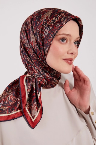 Levidor Kristal Eşarp Etnik Desen 2 Lacivert Bordo