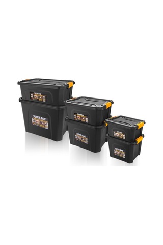 Super Bag Asr-4034 18 Lt Saklama Kutusu - 5 Adet Çok Renkli