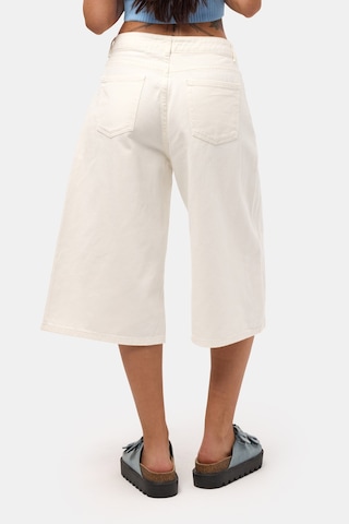 Itsbasic Kadın Kırık Beyaz 7s6-101 Maxi Denim Bermuda Şort