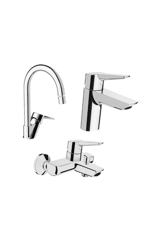 Artema Solid S Lavabo Musluk + Eviye Mutfak + Banyo Batarya Seti