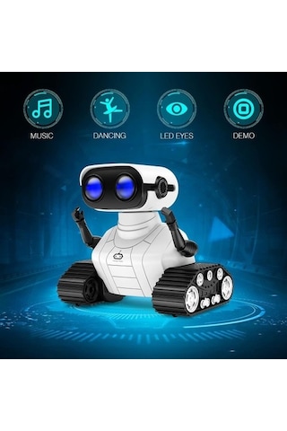 Allcele Robot Oyuncak, Şarj Edilebilir Çocuk Rc Robotları, Led Gözlü Ve Müzikli Uzaktan Kumandalı Taşıtlar & Kumandalı Araçlar