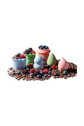 Makyaj Süngeri 3lü Set 3 Pro 3 Mini Coffee Cup Hijyenik Light