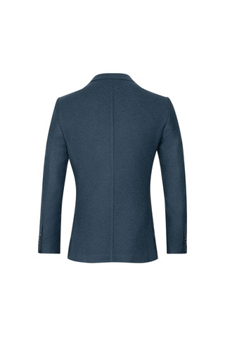 Hatemoğlu Lacivert Slim Fit Mono Yaka Casual Ceket