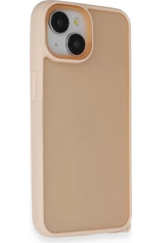 Mey İthalat Apple iPhone Uyumlu  14 Kılıf Elegant Kapak - Pudra Çok Renkli