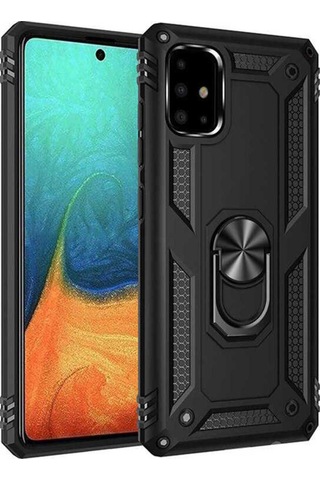 Samsung Uyumlu Galaxy A71 Kılıf Zore Vega Kapak Siyah