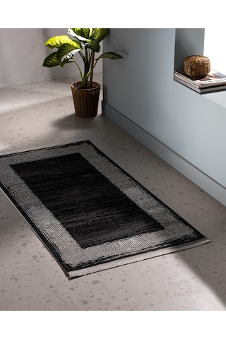 Madame Coco Ardenne Halı - Siyah - 80x150 Cm 8684427022337