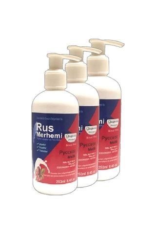 Tüylere Krem 3 Tane 250 Ml Ceviz Sütlü & Cevizli Russ Merhemi